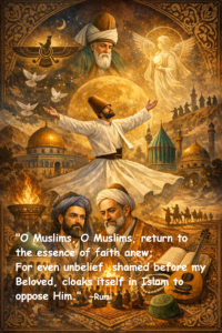 whirling dervish under the golden moon